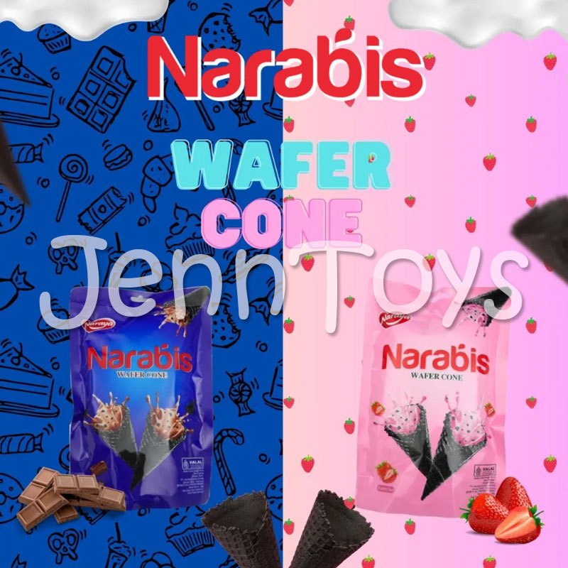 

Naraya Narabis Wafer Cone Cream Chocolate Strawberry