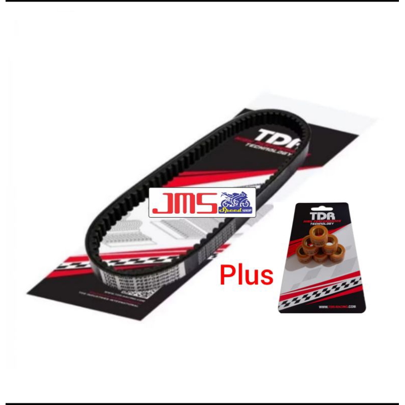 paket Van belt v-belt plus roller TDR RACING original vario125 vario150 pcx150 ukuran roller 7 8 9 1