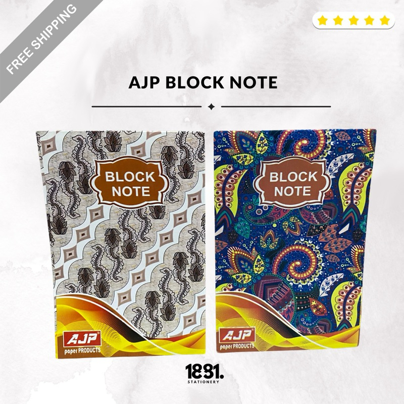 

AJP Block Note Kain Motif Geometris (PCS)