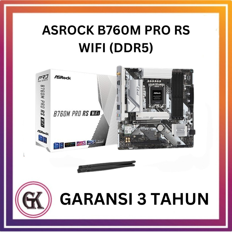 MOTHERBOARD ASROCK B760M PRO RS WIFI DDR5 ( LGA 1700, B760, DDR5 )