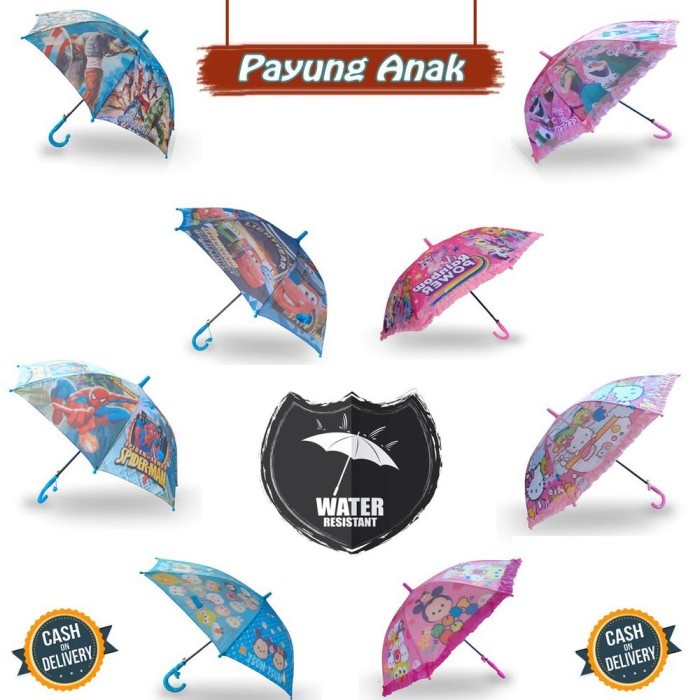 PAYUNG LIPAT ANAK motif anak perempuan dan laki laki // payung anak anak