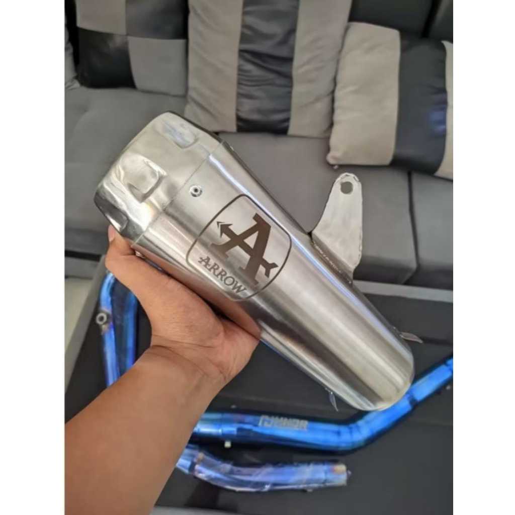 KENALPOT ARROW FULSYSTEM 150cc 1SLINDER UNTUK SEMUA JENIS MOTOR