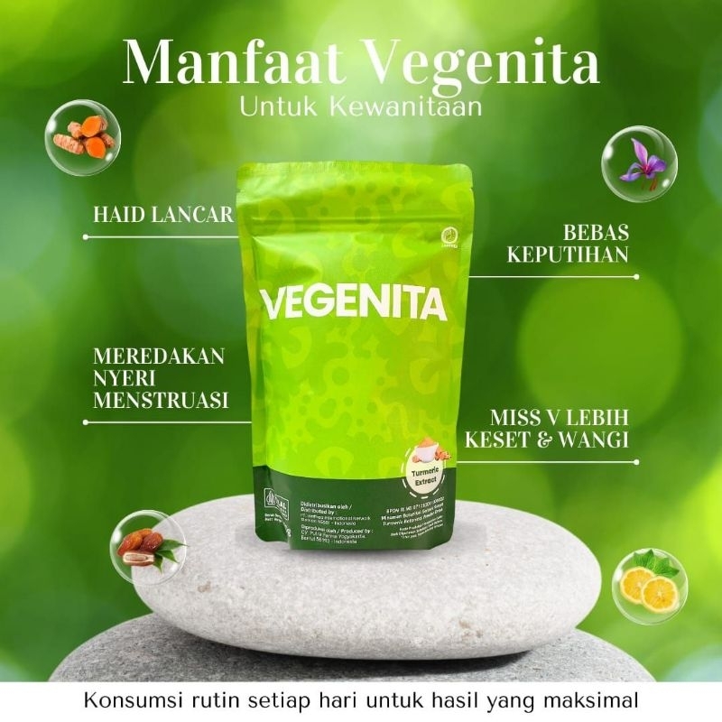 

VEGENITA Minuman Herbal Kesehatan Wanita HALAL& BPOM -Menjaga Hormon & Melancarkan Haid