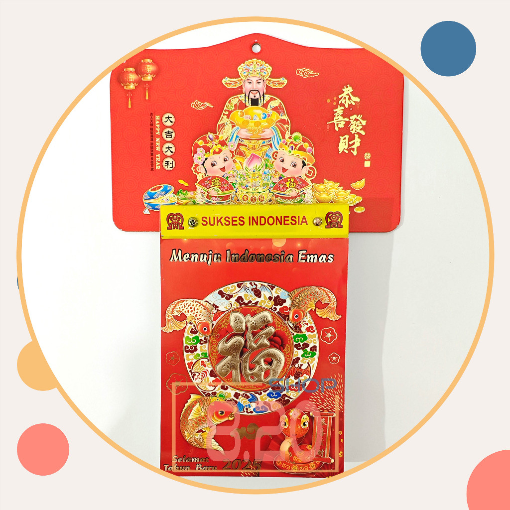 

Set Kalender Chinese Board Gold Kalender Sobek Harian Tahun 2025 Board Poly Emas