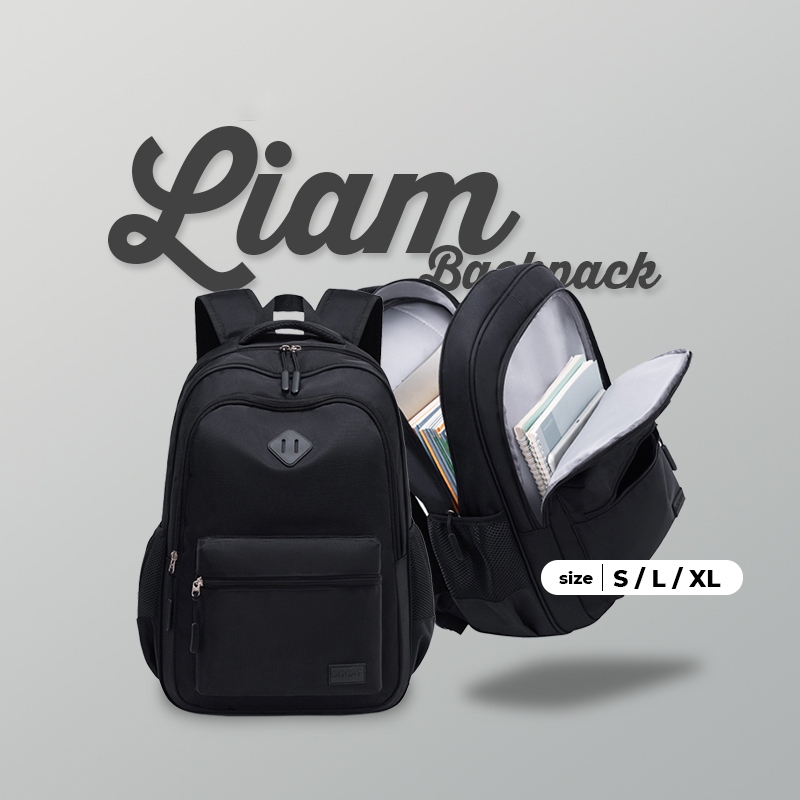 HOKO LIAM Backpack Tas Ransel/Tas Sekolah/Tas Travel/Backpack Travel/Tas Ransel Pria/Tas Travel Pria
