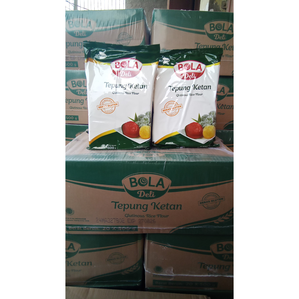 

Tepung Ketan Bola Deli 500gr isi 20 pack