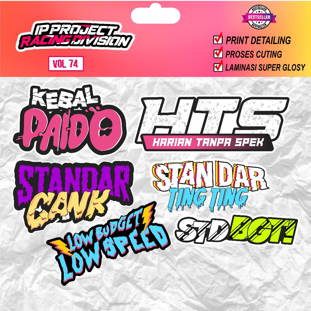 

STIKER PACK KATA-KATA VIRAL STANDART GANK - IP PROJECT