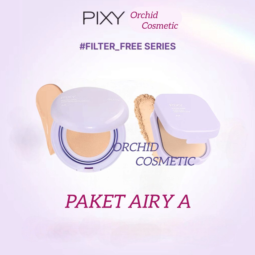 PIXY #Filter_Free PAKET AIRY/ AIRY CUSHION/SKIN TINT/ TWC / PAKET MAKEUP LENGKAP