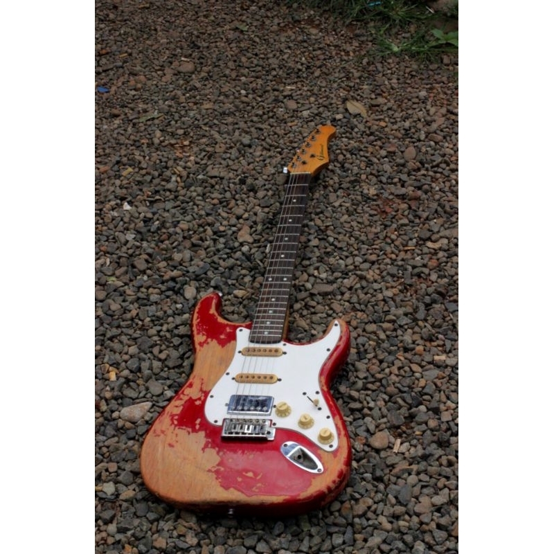 Gitar Listrik Gitar Elektrik Gillmore Stratocaster Original Relic Vintage