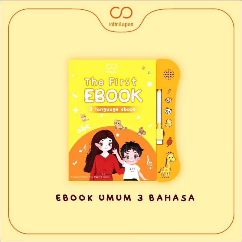 THE FIRST EBOOK - BUKU PINTAR ELEKTRONIK EDUKASI ANAK DENGAN TOMBOL BUNYI HURUF