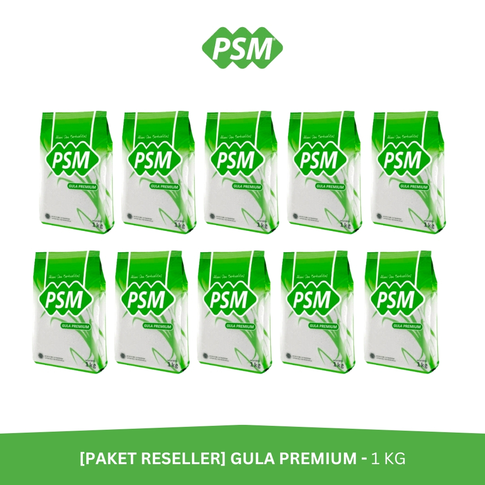 

PSM - Paket Reseller Gula Premium - 10 x 1 KG