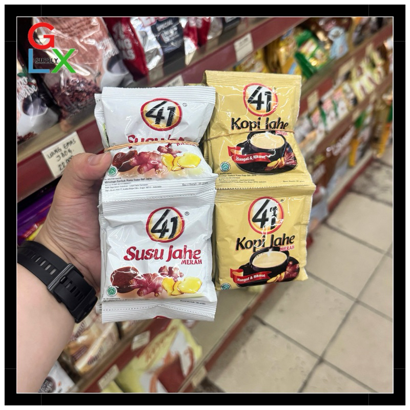 

GLX SUPPLY | KOPI JAHE & SUSU JAHE 41 isi 10 sachet
