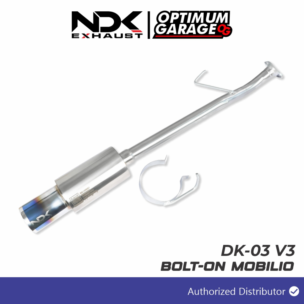 MUFLER DK-03V3 + BOLTON HONDA MOBILIO BY NDK EXHAUST KNALPOT MOBIL RACING KNALPOT RACING MOBIL