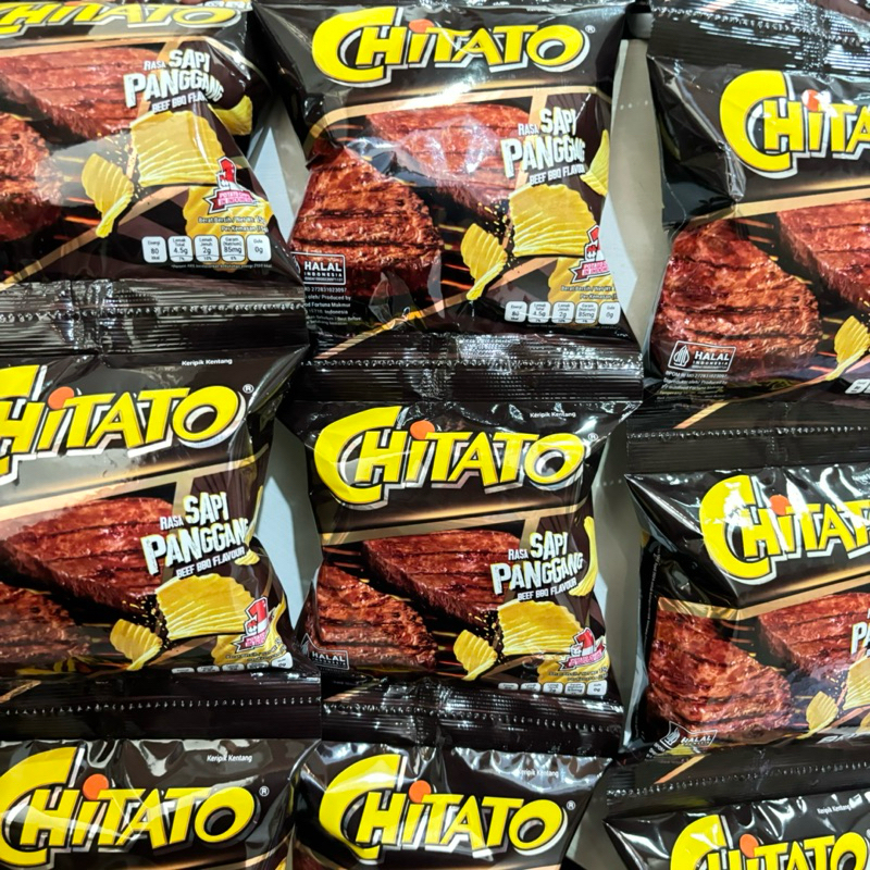 

Chiki Chitato BBQ harga per 1 Renceng isi 10 bks @15gr