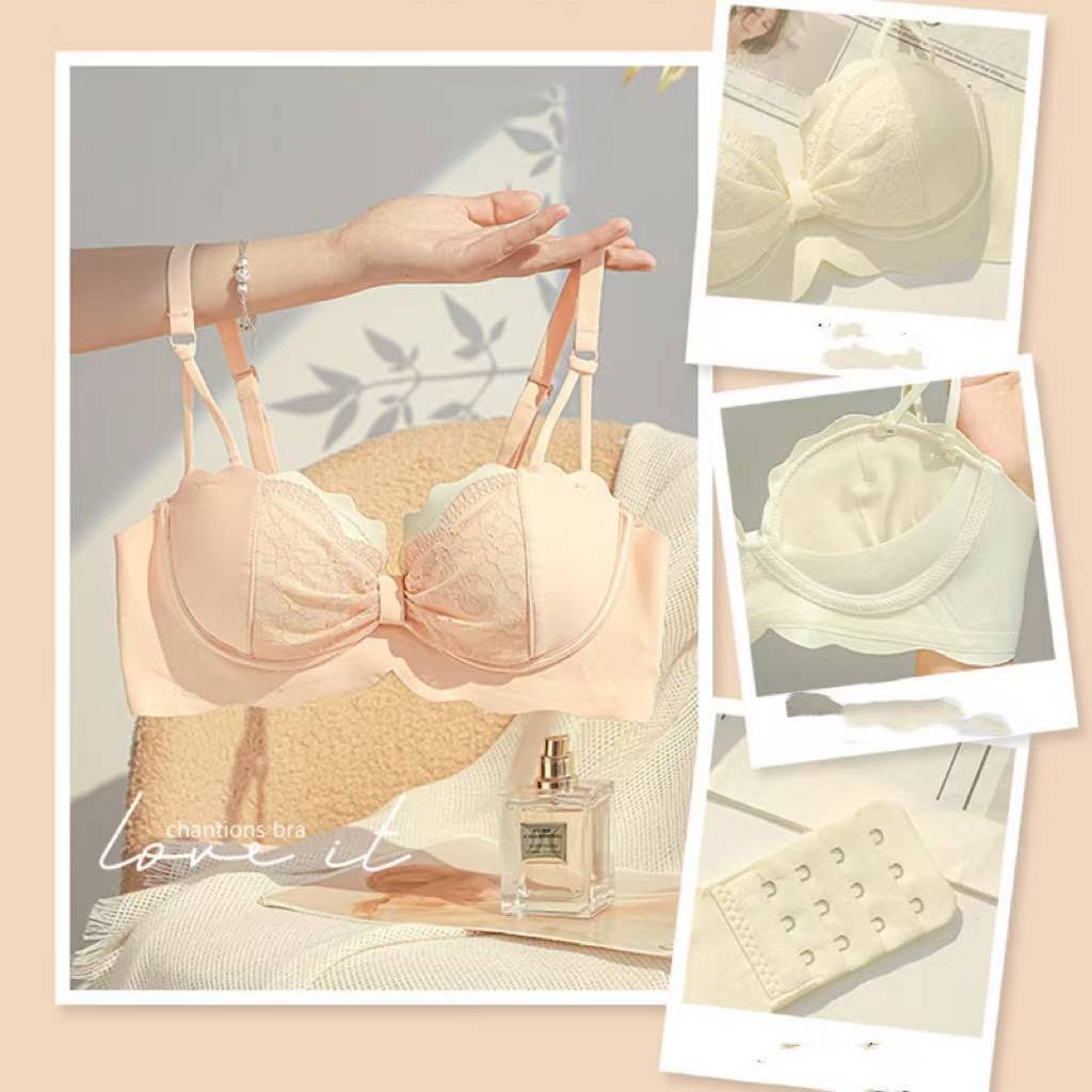 Bra Set BH Push Up Tanpa Kawat Celana Dalam Wanita Sport Korea Bralette