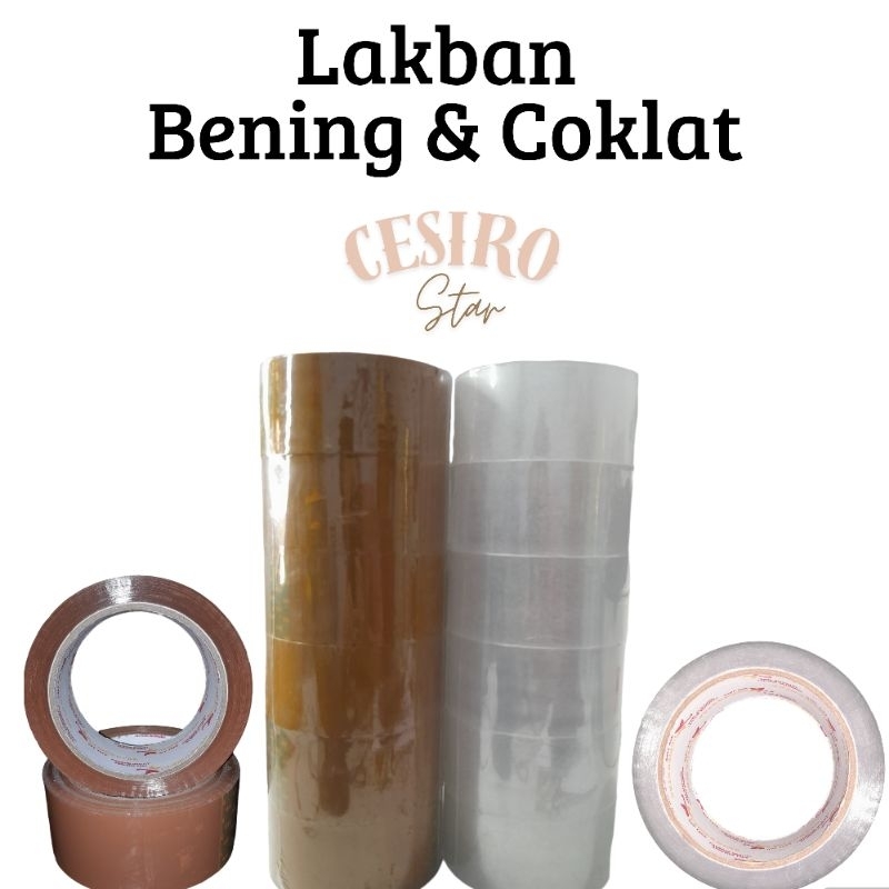 

Lakban opp murah uk 45mm x 90 yar isi 8 pcs