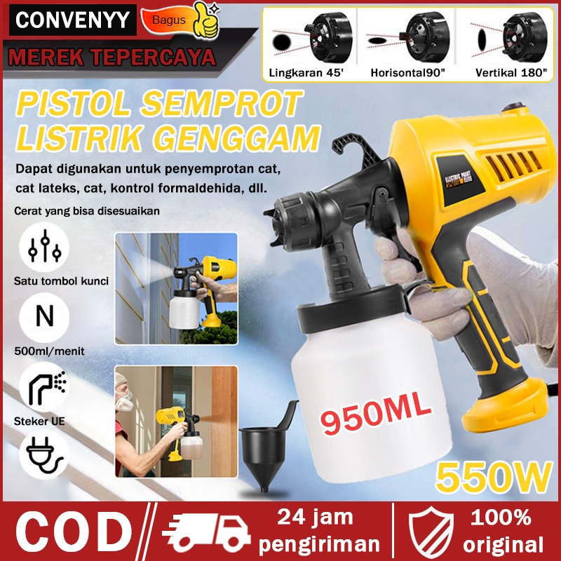 Convenyy Pistol cat semprotAlat Jenis steker Semprot Cat Electric Spray Gun mesin cat semprot sempro