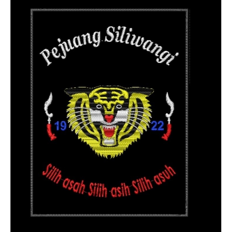 Bordir pejuang siliwangi / #siliwangi