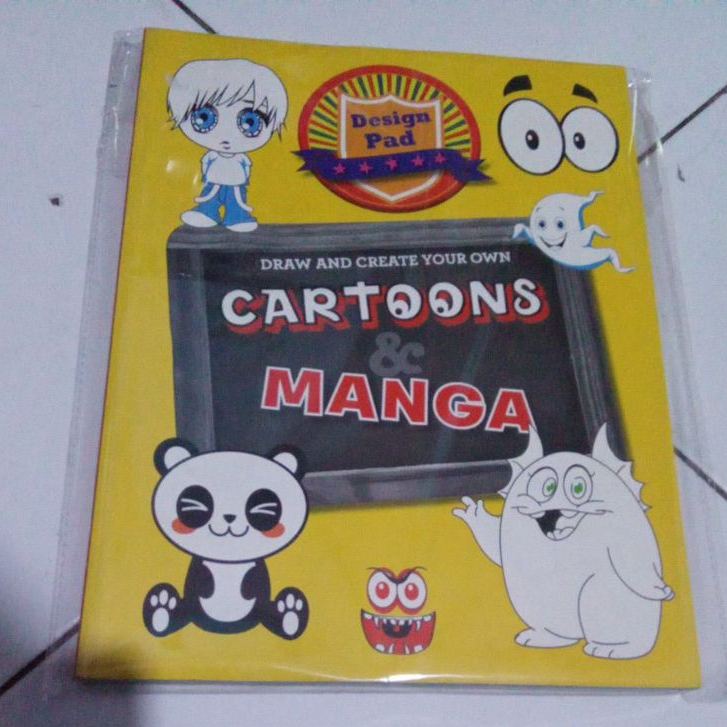 

Buku draw and create design pad cartoon & manga [ import book ]