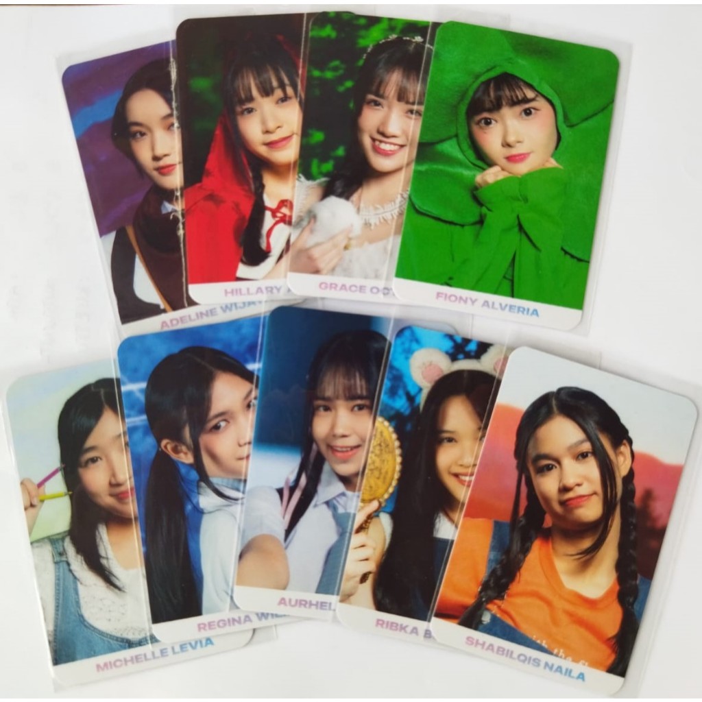 PHOTOCARD  PC OFFICIAL/OFC/ORI JKT48 ROAD TO SOUSENKYO / RTS 2024 FIONY,GRACIE,LILY,DELYNN,REGIE,NAL
