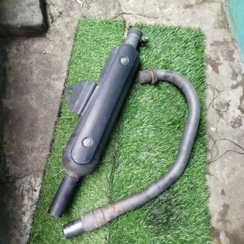 Knalpot Standar Kawasaki W175 Ori copotan