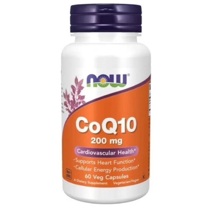 NOW FOODS COQ10, 200 MG, 60 VEG CAPSULES