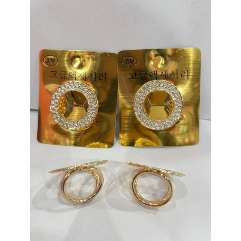 Bross Jilbab Model Bulat | Bross Model Cincin Untuk Hijab Per 3 Pcs