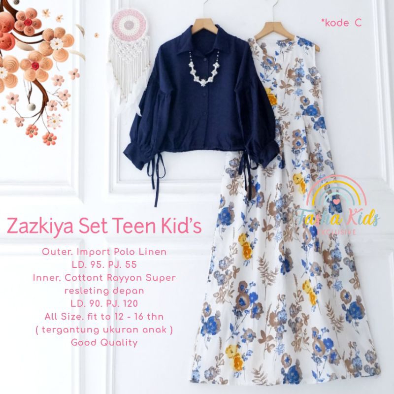 AYUNDA SET TEEN KIDS, MALIKA SET TEEN KIDS-ZASKIA SET TEEN BY.FASHA