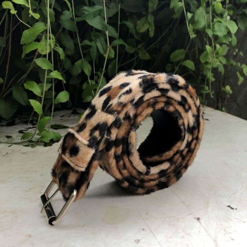 TY7 Belt Leopar Series Ikat Pinggang Leopard Belt Leopard Skena Beber Leopard Punk Unisex Pria