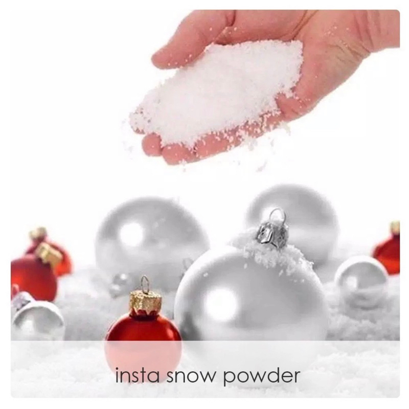 Instant Snow 10gr | Mainan Salju Bubuk Instan Buatan Magic Fake Snow Powder | Mainan Edukasi Anak | 