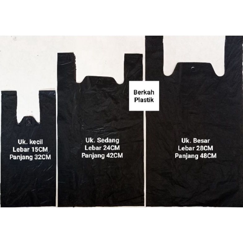 Sale Sekarang Kresek hitam kiloan plastik kresek los hitam 1kg Besar Sedang Kecil