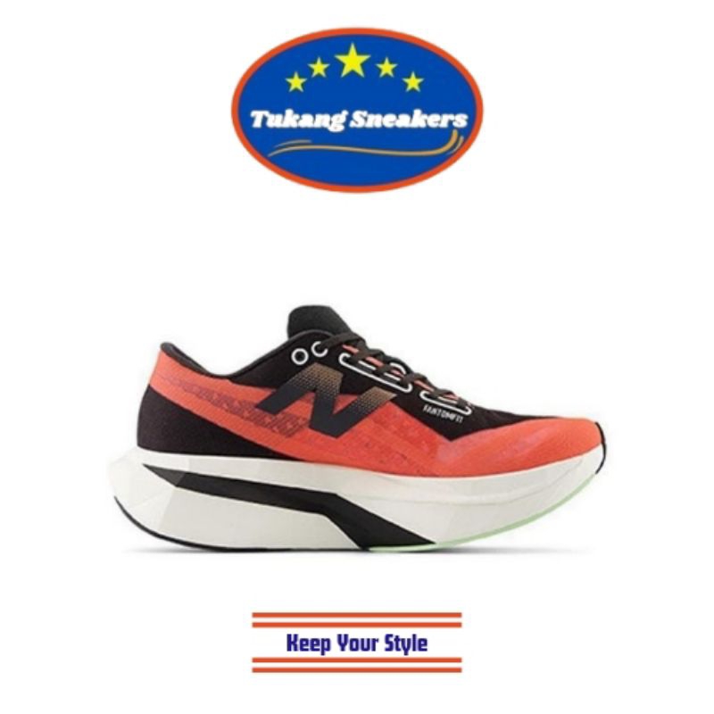 Sepatu Lari Wanita New Balance Fuelcell SC Elite v4 Red Black WRCELEP4