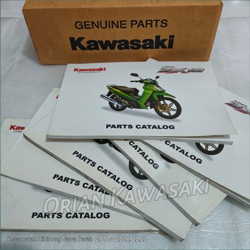 Buku parts catalog kawasaki zx130 2005