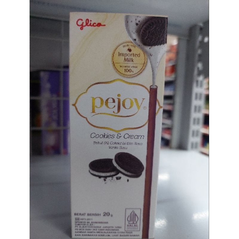 

Glico pejoy cookies&cream / coklat / vanilla 20g