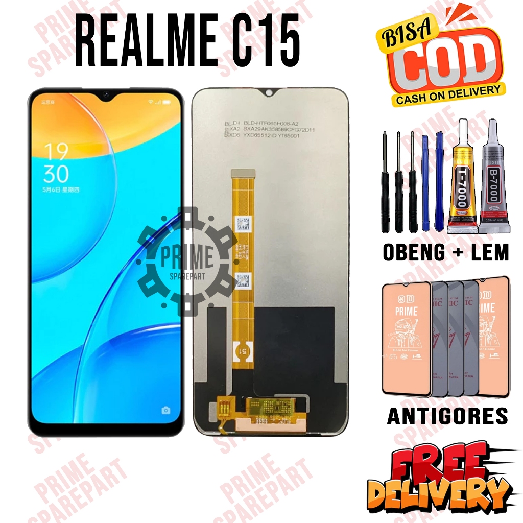 Lcd Touchscreen REALME C15 Original Lcd REALME C15 Fullset