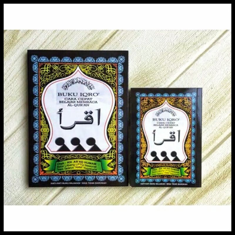 IQRO' BESAR | IQRO' BESAR HITAM JILID 1-6 UKURAN BESAR