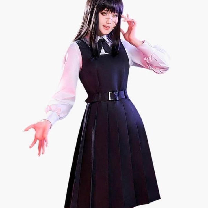 Asa mitaka chainshaw man costume cosplay anime HQ