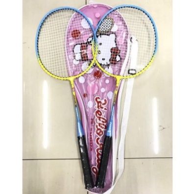 Obral Pesanan  Raket Badminton anak Bulutangkis anak anak Hello kitty isi 2 free tas