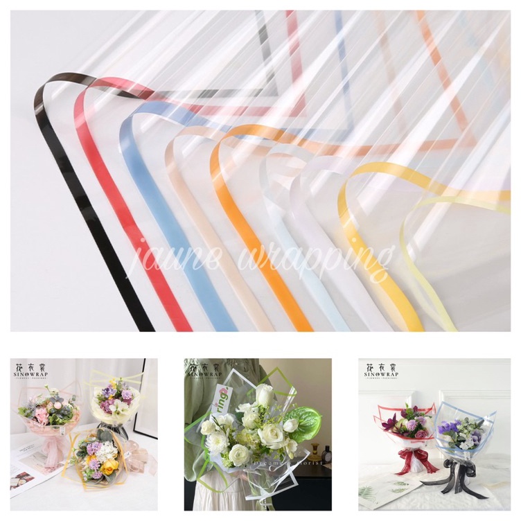 

Grosir Termurah 1PAK2LEMBAR JFA Kertas Buket Bunga Bening List Flower Wrapping Paper Cellophane