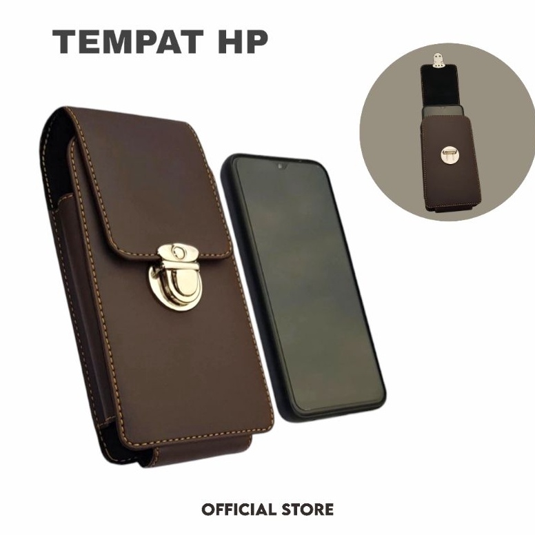 KODE M54R Tas Hp Pinggang Kulit Pu Premium Terlaris  Dompet Pinggang Wadah Hp