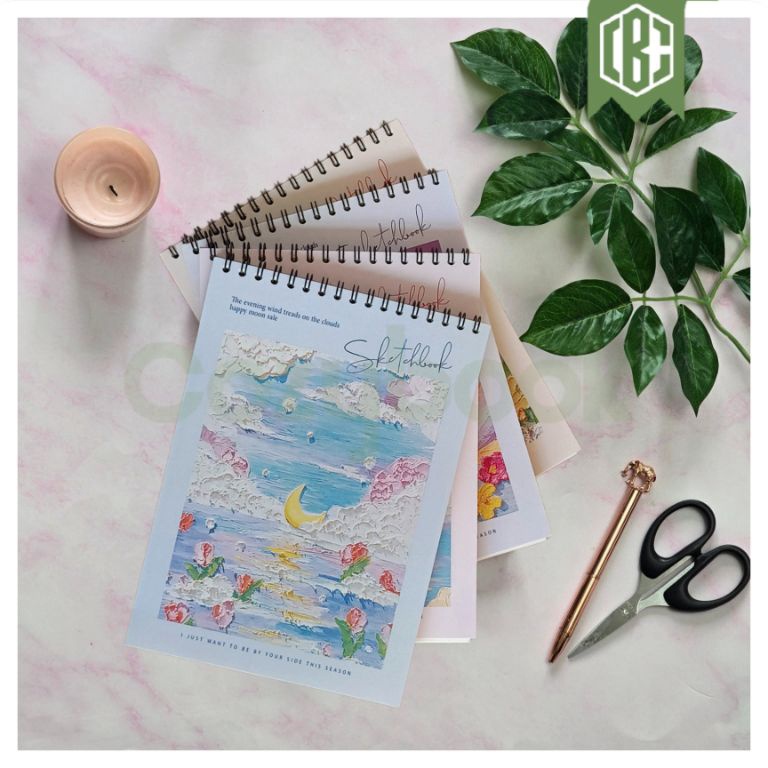 

Obral Menarik Sketchbook A5 45 Lembar 9 Halaman Buku Gambar A5 Buku Sketsa Vertikal Jilid Spiral