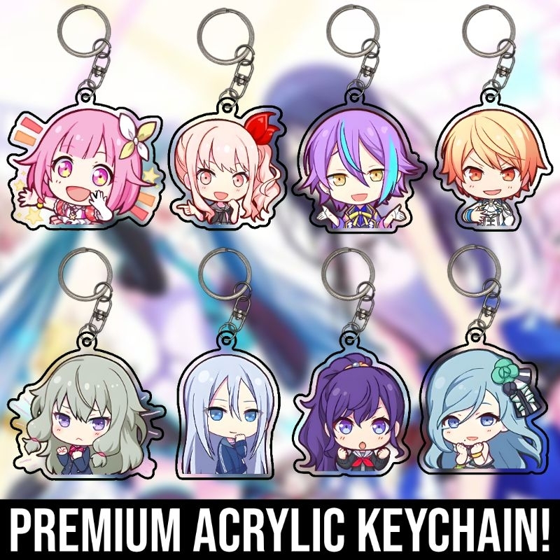 Gantungan Kunci Project Sekai Emu Otori Kanade Nene Mizuki Rui Tsukasa Mafuyu Airi Ena Miku Double S