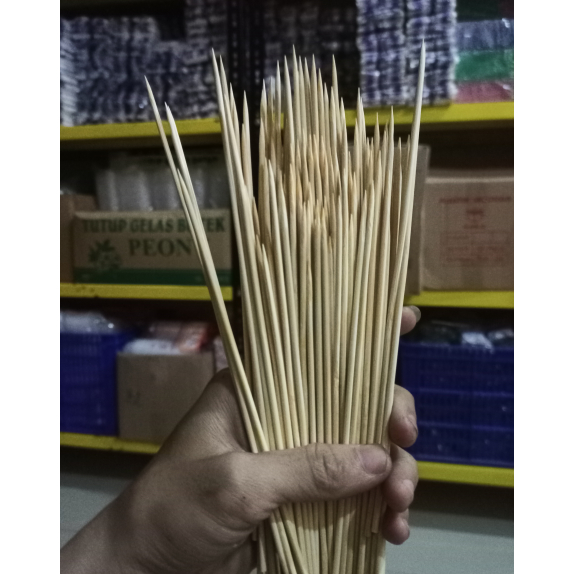 Tusuk Sate Bambu 21cm x 2,5mm Tusuk Bakso Tusuk Satai Bambu Tusukan Pentol