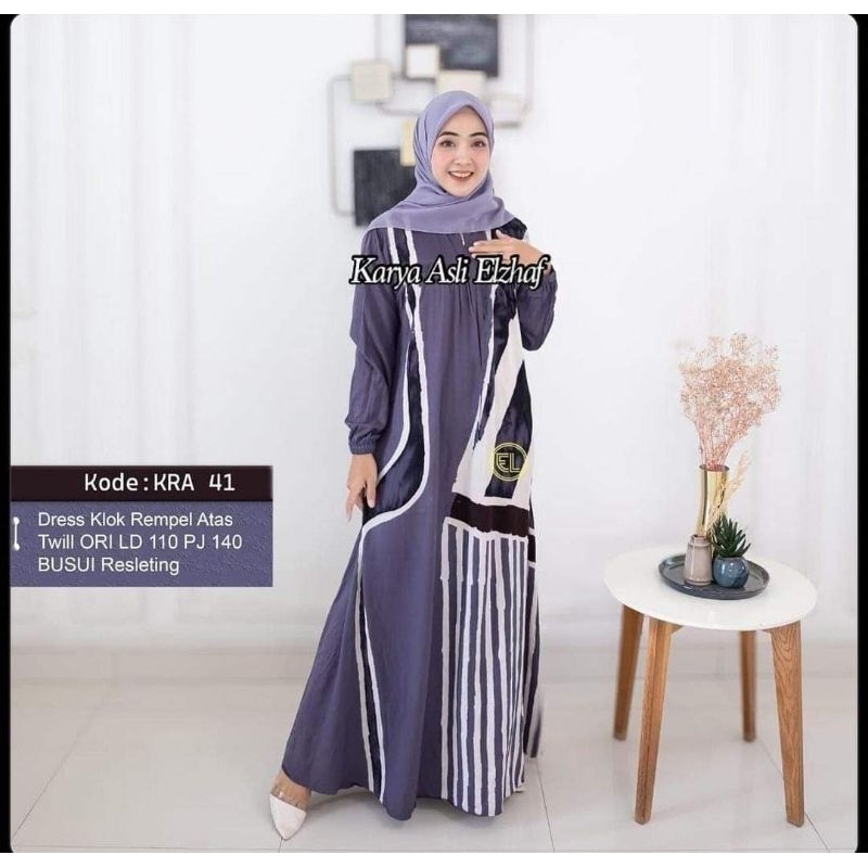 Gamis Twill Elzhaf Original Batik Elzhaf