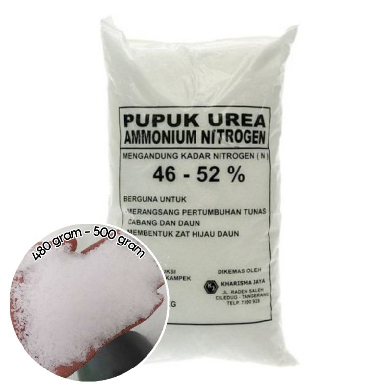 Pupuk tanaman dan rumput / pupuk mutiara / pupuk urea putih 480-500 gram