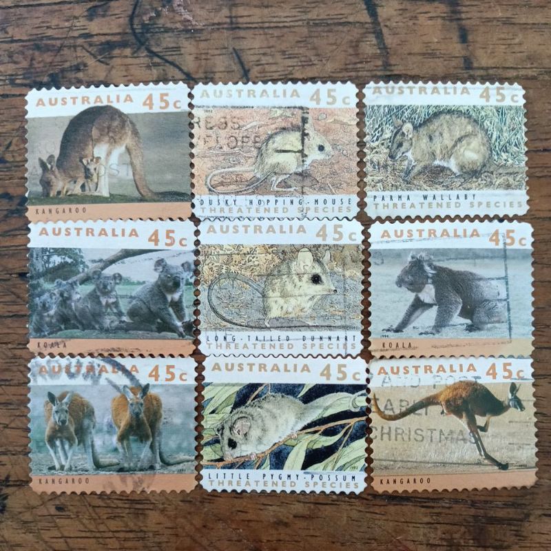 

set perangko LN Australia 9pcs(A18)