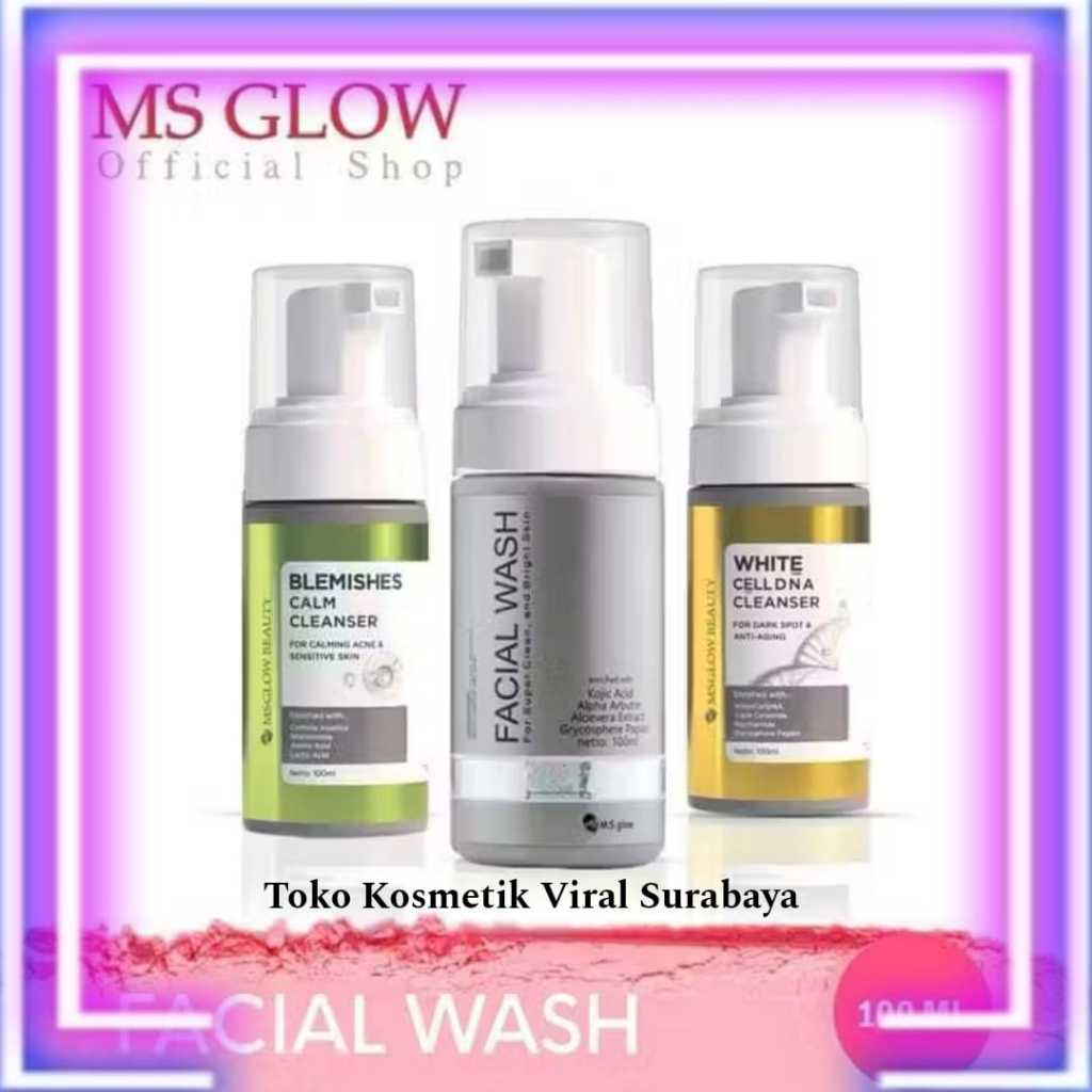 FACE WASH MS GLOW / FACIAL WASH MS GLOW FACE WASH GOLDEN .