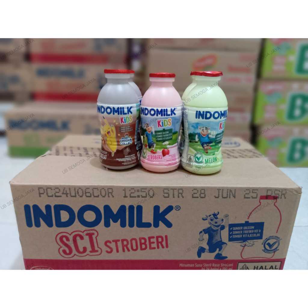 

Susu indomilk kemasan botol 190ml