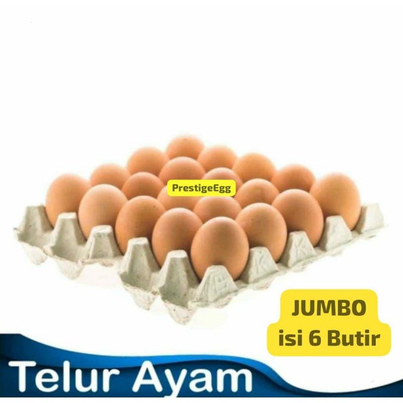 

[INSTANT] Telur Ayam Eropa JUMBO isi 6 Butir | Quality FRESH Egg