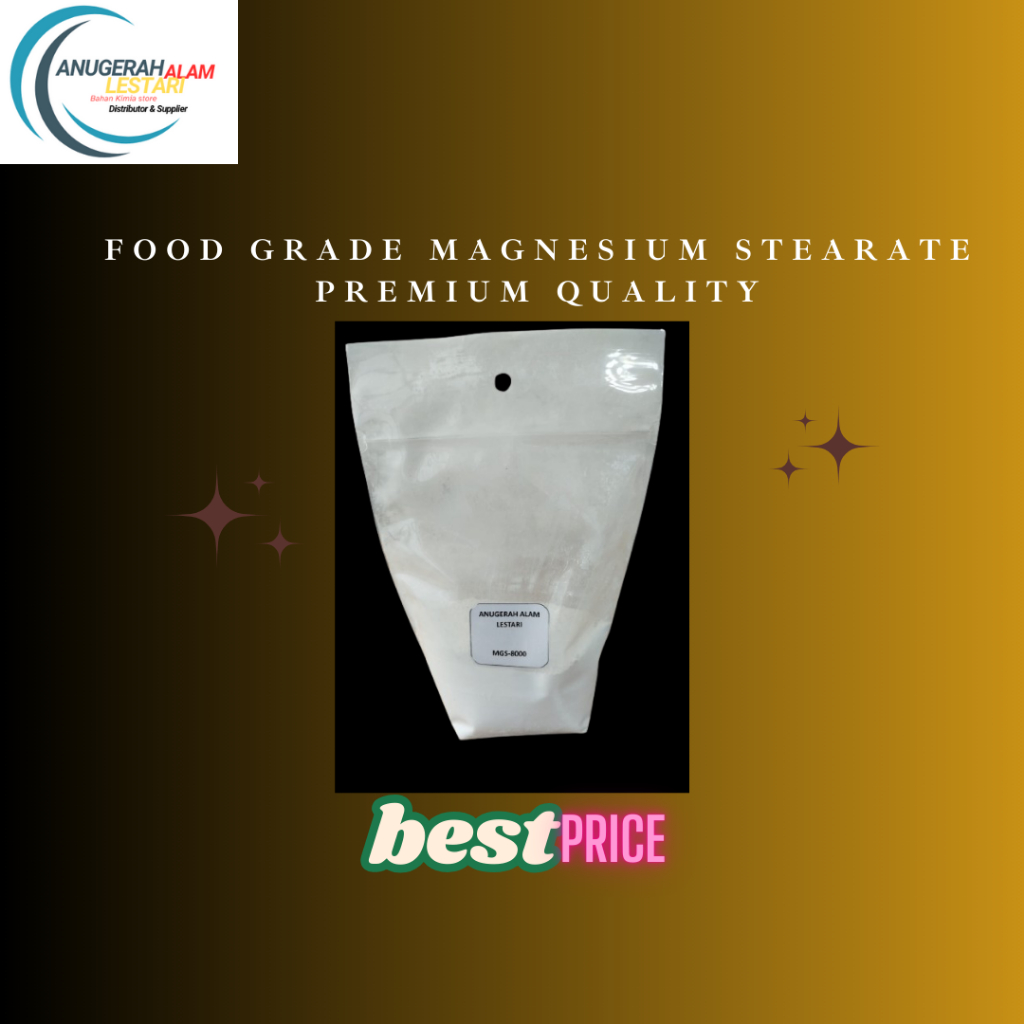 

Food Grade Magnesium Stearate FoodGrade Premium Quality Kemasan reapack 1000gram